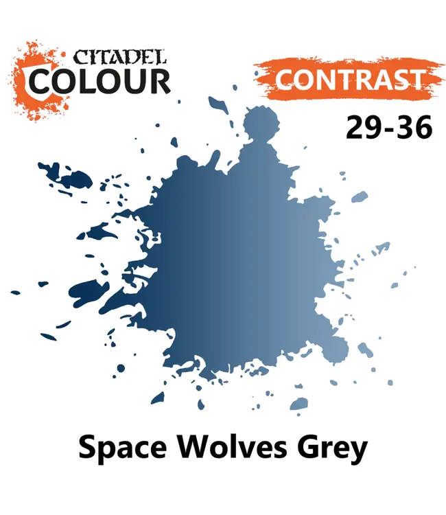 Citadel Colour Contrast:  Space Wolves Grey (18ml) - Miniature Paint