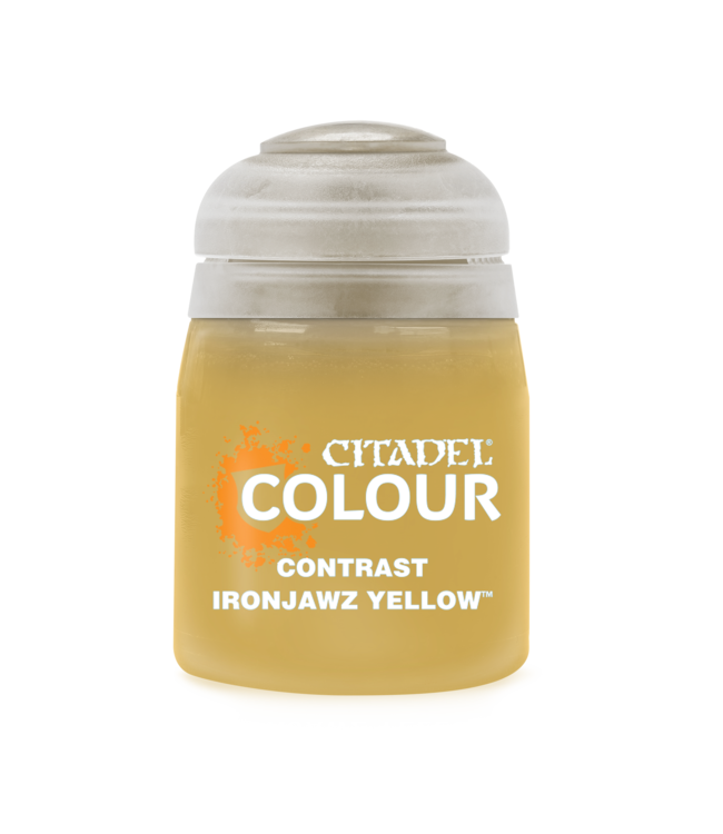 Citadel Colour Contrast:  Ironjawz Yellow (18ml) - Miniature Paint