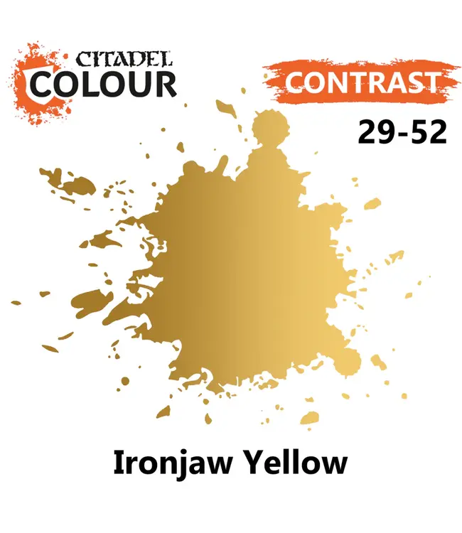 Citadel Colour Contrast:  Ironjawz Yellow (18ml) - Miniature Paint