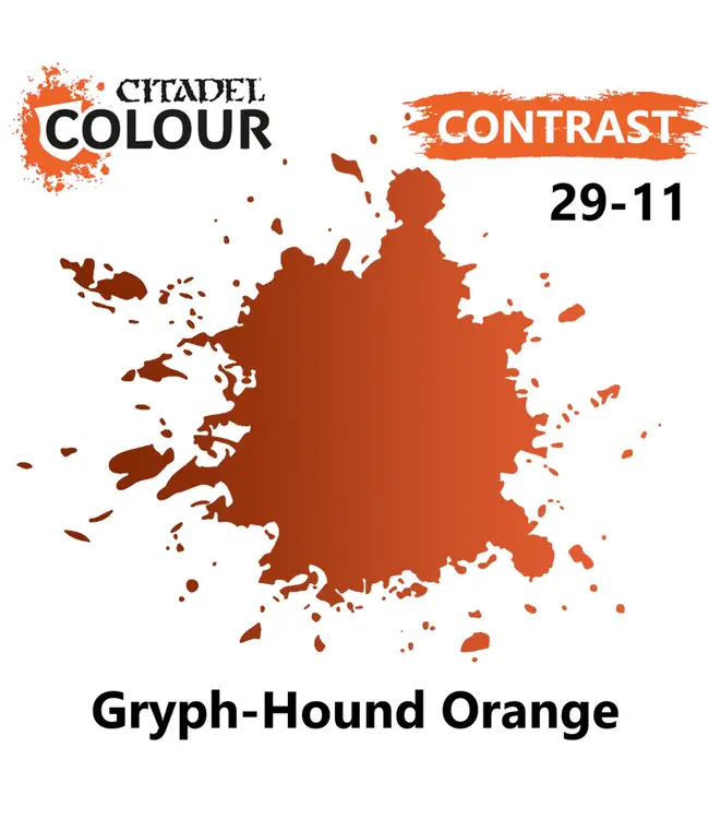 Citadel Colour Contrast:  Gryph-Hound Orange (18ml) - Miniature Paint