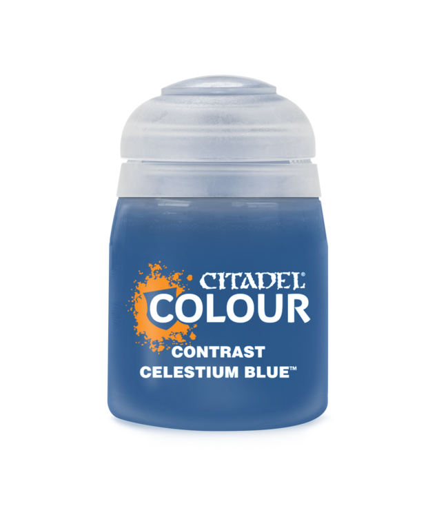 Citadel Colour Contrast:  Celestium Blue (18ml) - Miniature Paint