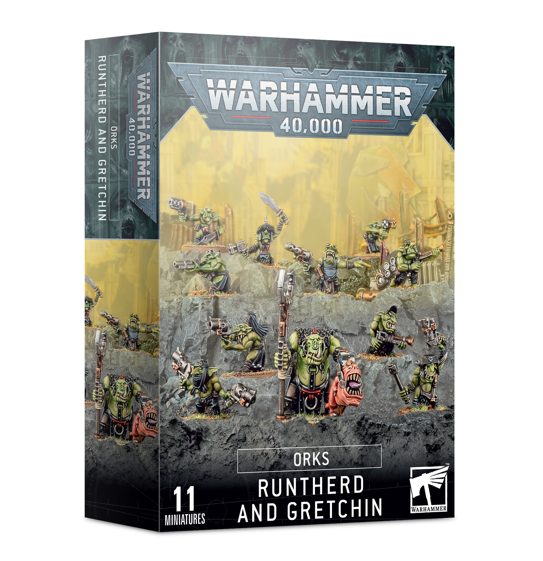 Citadel Miniatures Orks: Runtherd and Gretchin afbeelding
