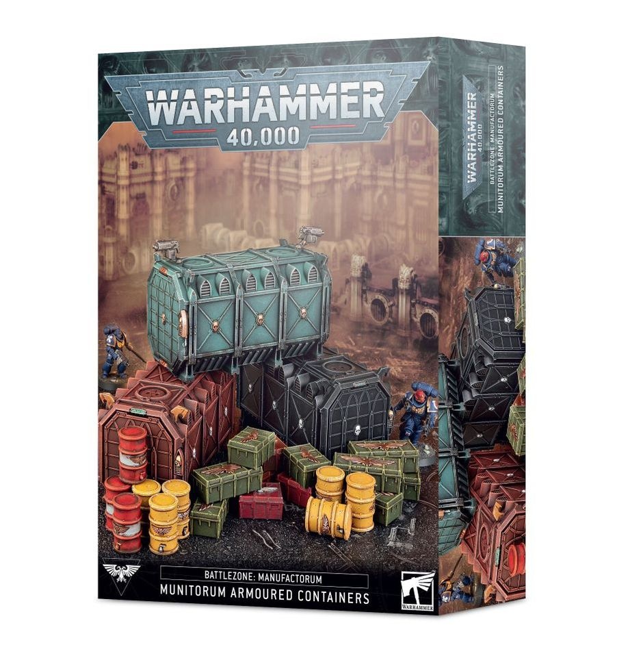 Citadel Miniatures Battlezone Manufactorum:  Munitorum Armoured Containers afbeelding