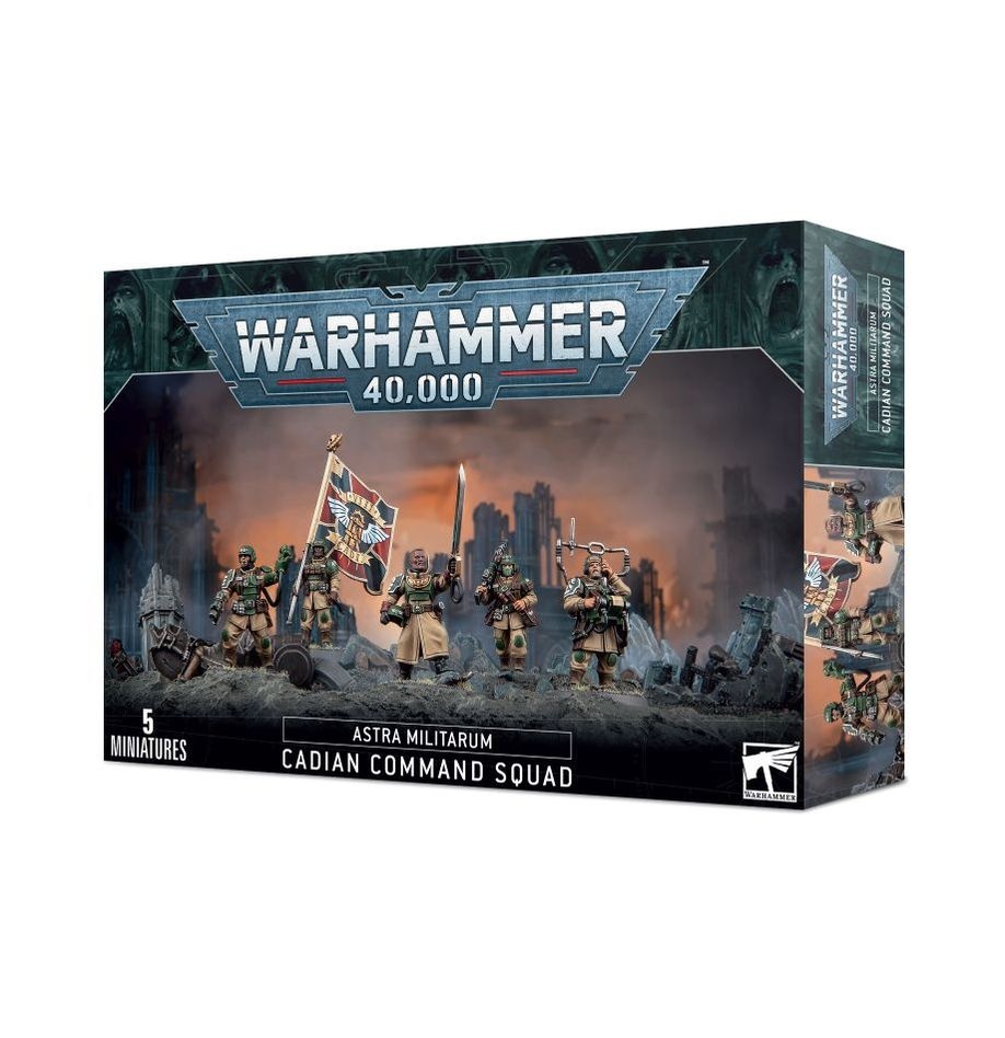 Citadel Miniatures Astra Militarum: Cadian Command Squad afbeelding