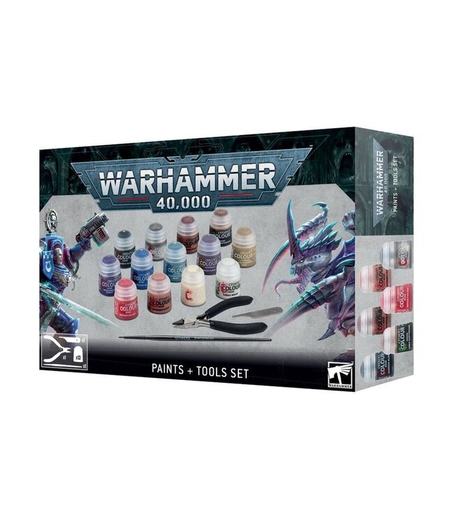Citadel Miniatures Warhammer 40,000 - Paints + Tools Set