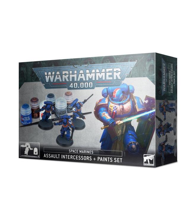 Warhammer 40,000 - Space Marines: Assault Intercessors + Paints Set