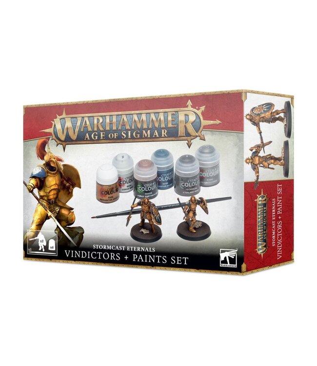Citadel Miniatures Stormcast Eternals: Vindictors + Paint Set
