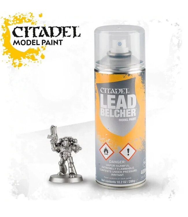 Citadel Colour Spray: Leadbelcher (400ml) - Miniature Paint