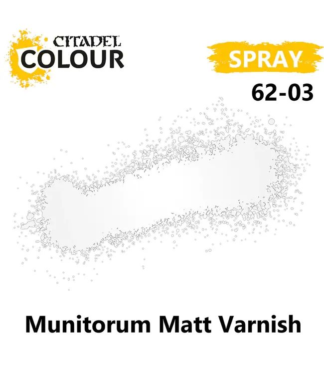Citadel Colour Spray: Munitorum Varnish (400ml) - Miniature Paint