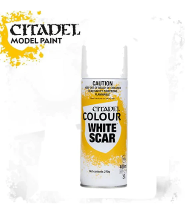 Citadel Colour Spray: White Scar (400ml) - Miniature Paint