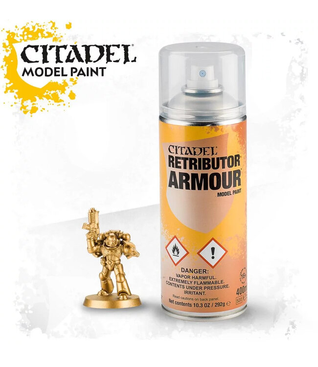 Citadel Colour Spray: Retributor Armour (400ml) - Miniature Paint