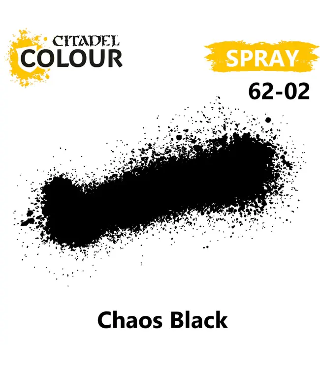 Citadel Colour Spray: Chaos Black (400ml) - Miniature Paint