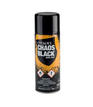 Citadel Miniatures Citadel Colour Spray: Chaos Black (400ml)