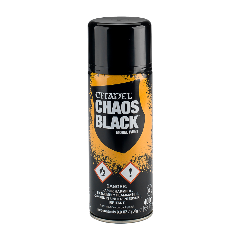 Citadel Miniatures Citadel Colour Spray: Chaos Black (400ml)