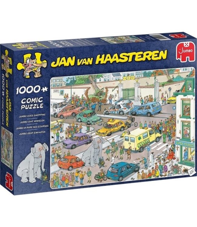 Jan van Haasteren: Jumbo Goes Shopping (1000 Pieces) - Puzzle