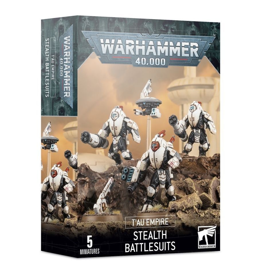 Citadel Miniatures T'au Empire: XV25 Stealth  Battlesuits afbeelding