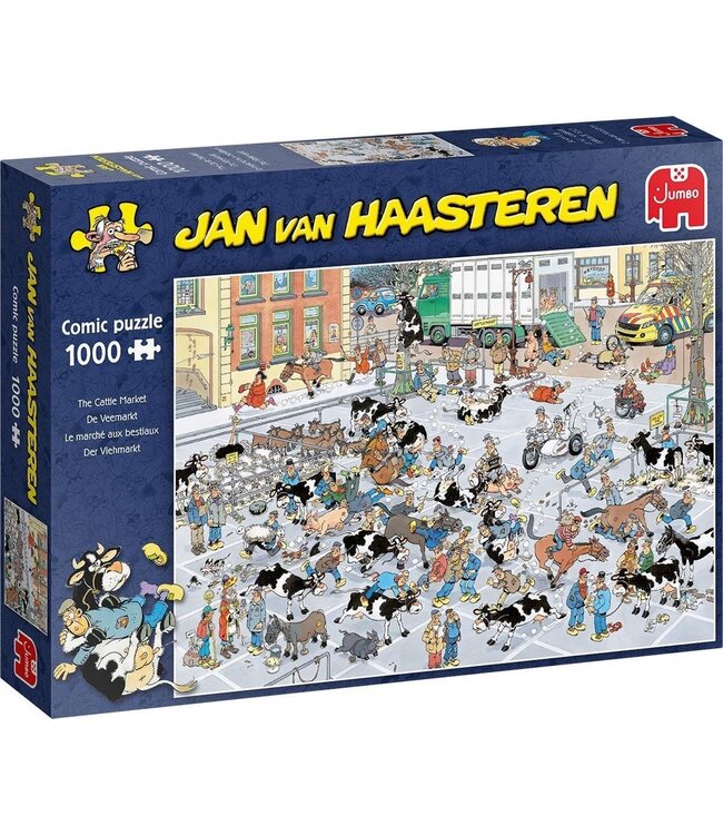 Jan van Haasteren: De Veemarkt (1000 Stukjes) - Puzzel