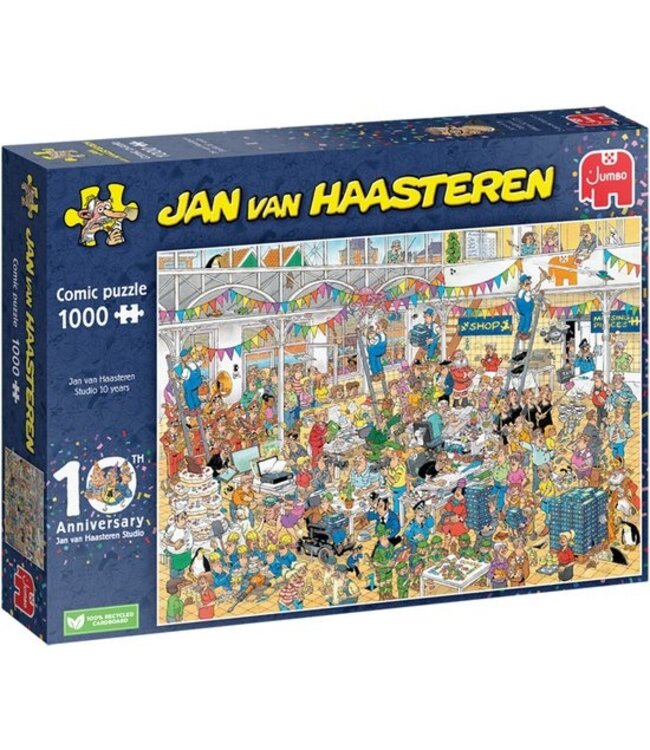 Jan van Haasteren: Studio 10 years (1000 Stukjes) - Puzzel