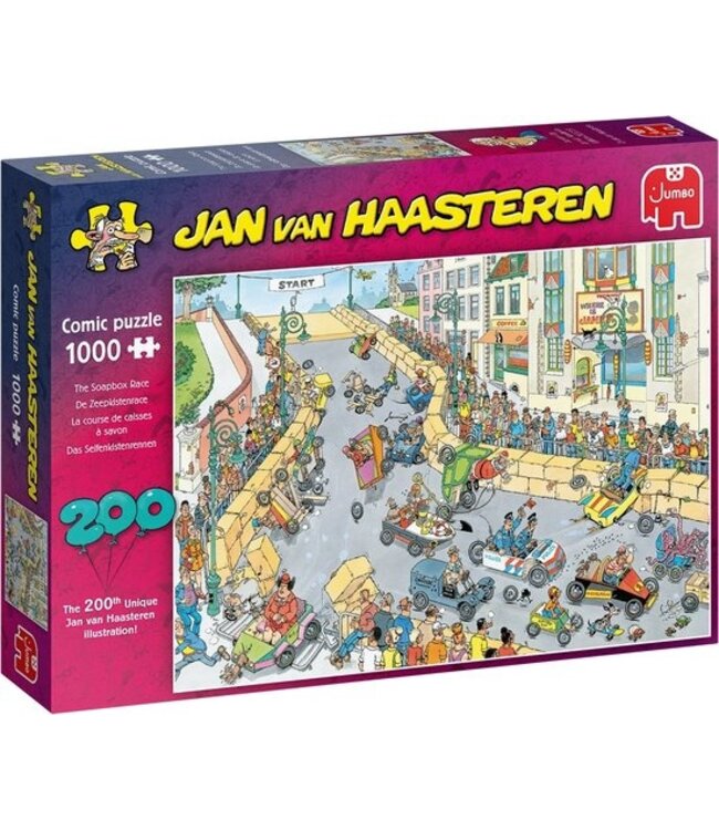 Jan van Haasteren: De Zeepkistenrace (1000 Stukjes) - Puzzel
