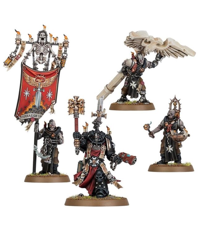 Warhammer 40,000 - Black Templars: Chaplain Grimaldus & Retinue