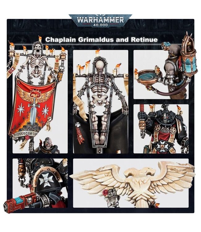 Warhammer 40,000 - Black Templars: Chaplain Grimaldus & Retinue