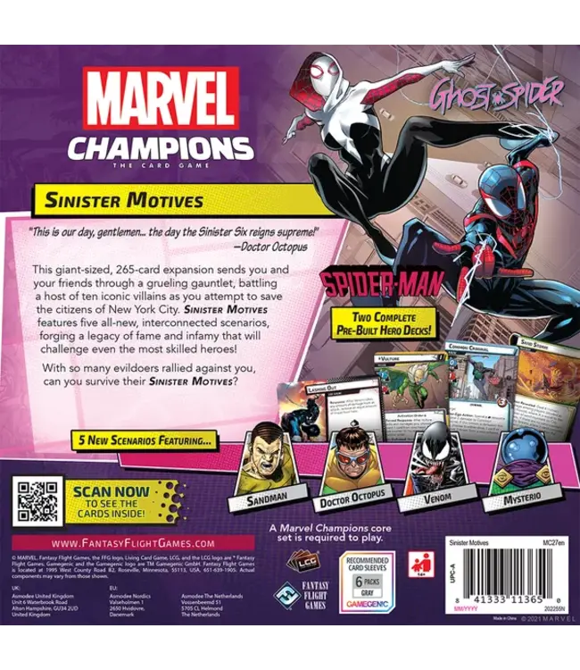 Marvel Champions: Sinister Motives (ENG) - Kaartspel