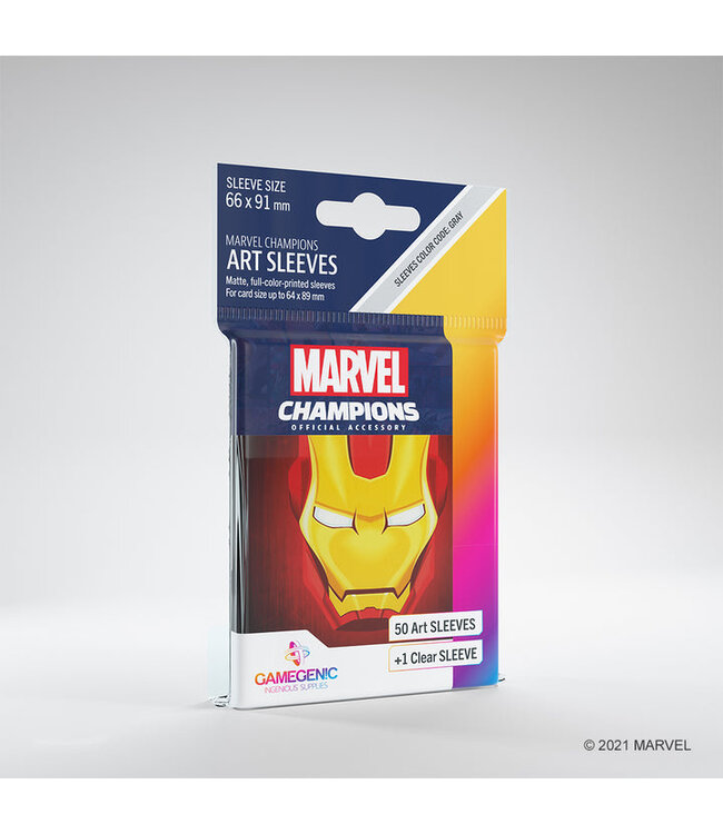 Marvel Champions - Sleeves: Iron Man (50 Stück) - Zubehör