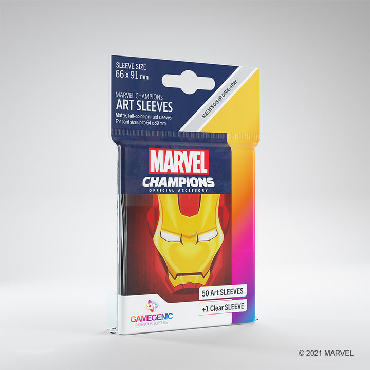 Gamegenic Marvel Champions - Sleeves: Iron Man (50 stuks) afbeelding