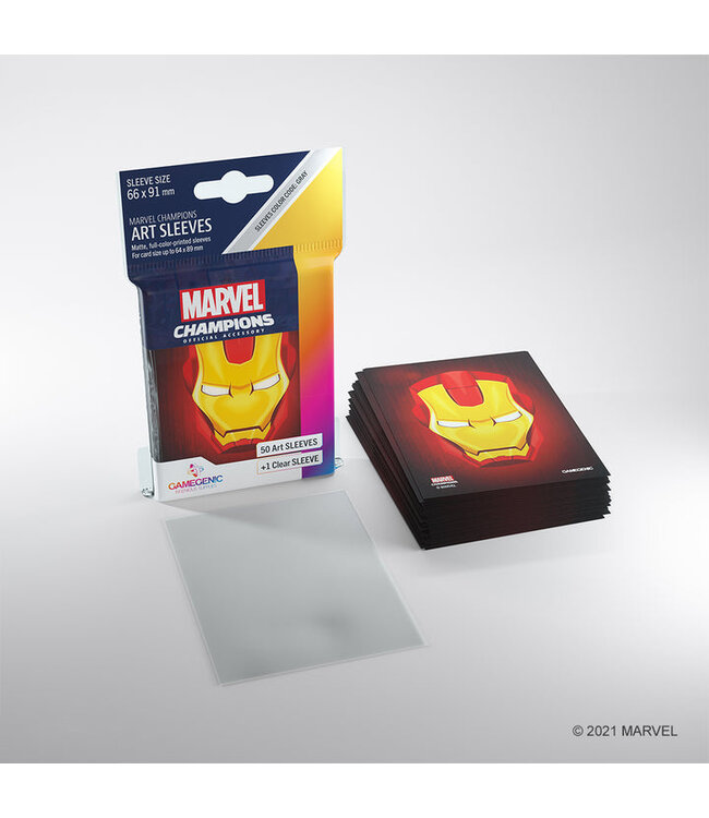 Marvel Champions - Sleeves: Iron Man (50 Stück) - Zubehör