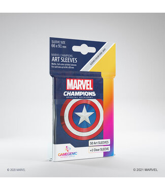 Gamegenic Marvel Champions - Sleeves: Captain America (50 stuks)