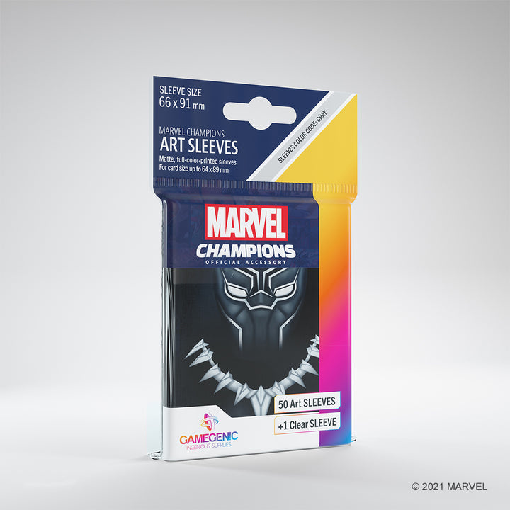 Gamegenic Marvel Champions - Sleeves: Black Panther (50 stuks) afbeelding