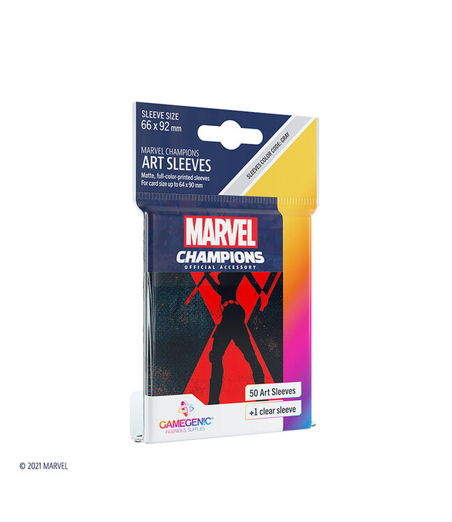 Marvel Champions - Sleeves: Black Widow (50 stuks) - Accessoires
