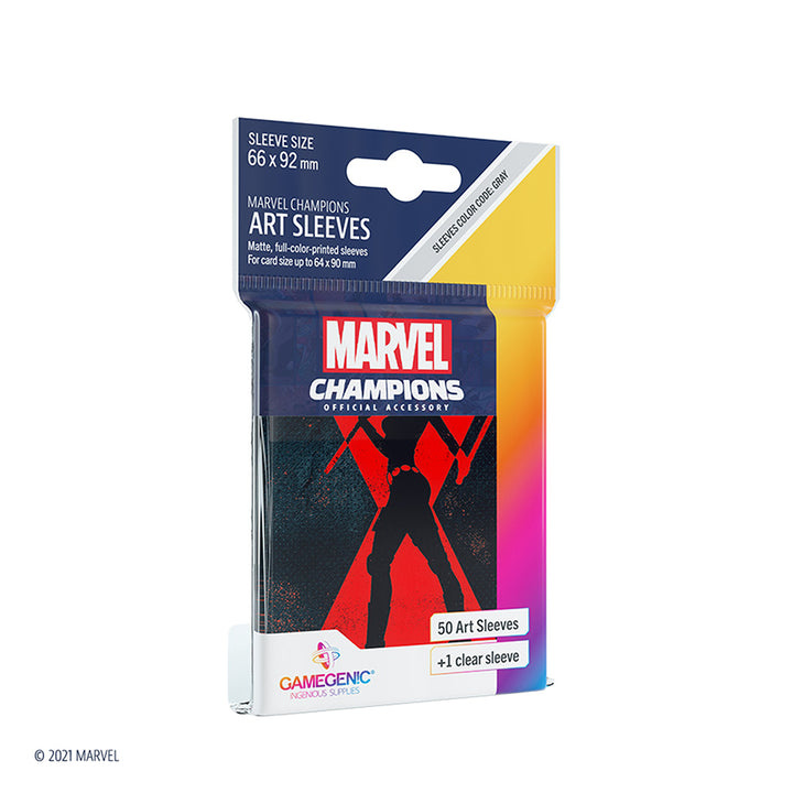 Gamegenic Marvel Champions - Sleeves: Black Widow (50 stuks) afbeelding
