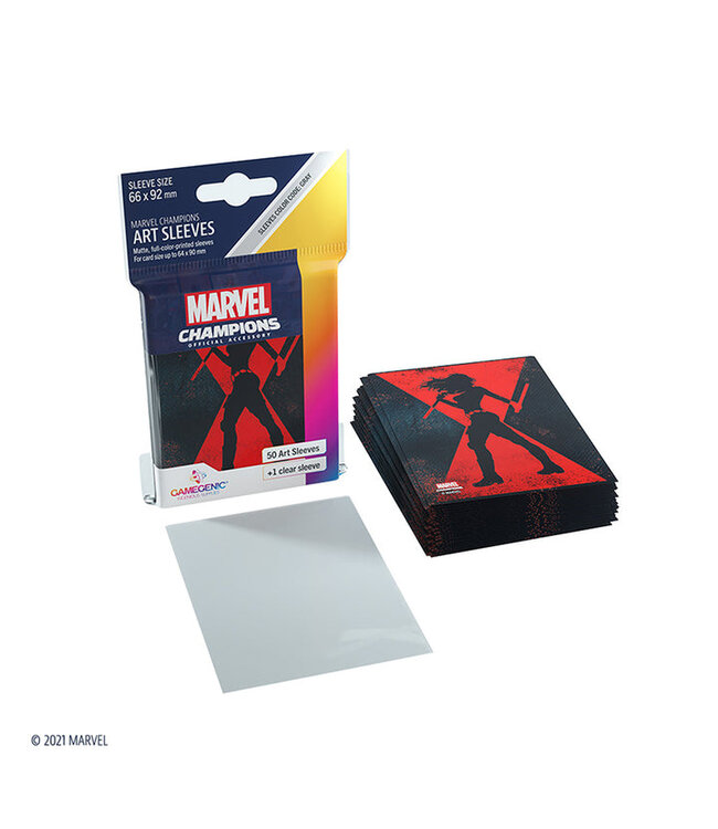 Marvel Champions - Sleeves: Black Widow (50 pieces) - Accessoires