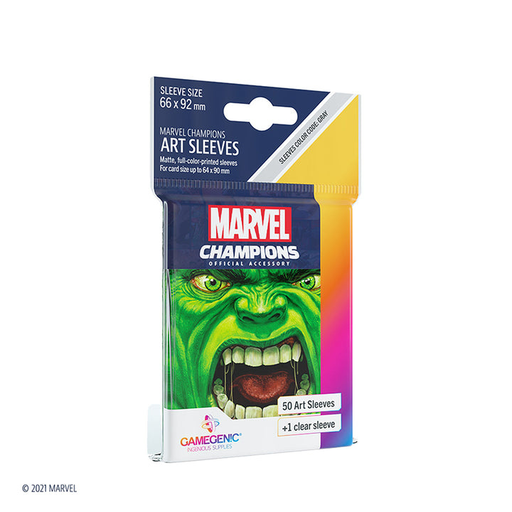 Gamegenic Marvel Champions - Sleeves: Hulk (50 stuks) afbeelding