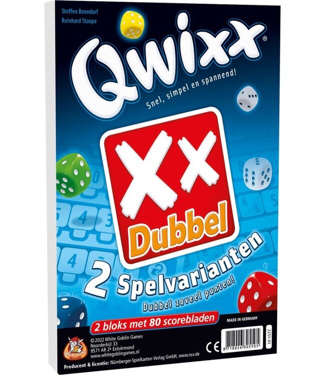 Qwixx: XX Dubbel (NL) - Würfelspiel