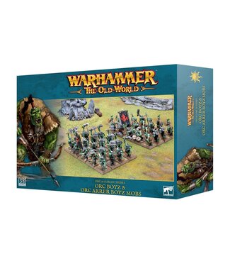 Citadel Miniatures PREORDER (04-05-2024) - Orc & Goblin Tribes: Orc Boyz & Orc Arrer Boyz Mobs