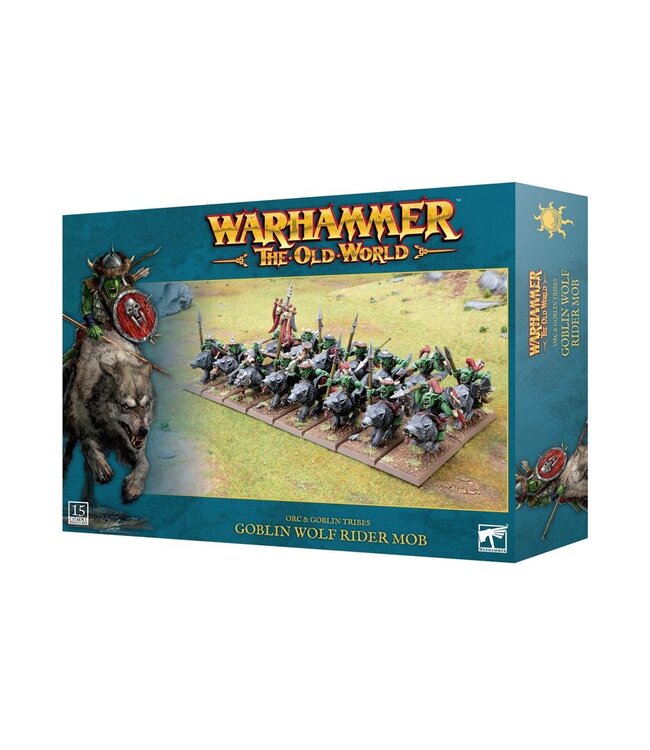 Warhammer The Old World - Orc & Goblin Tribes: Goblin Wolf Rider Mob