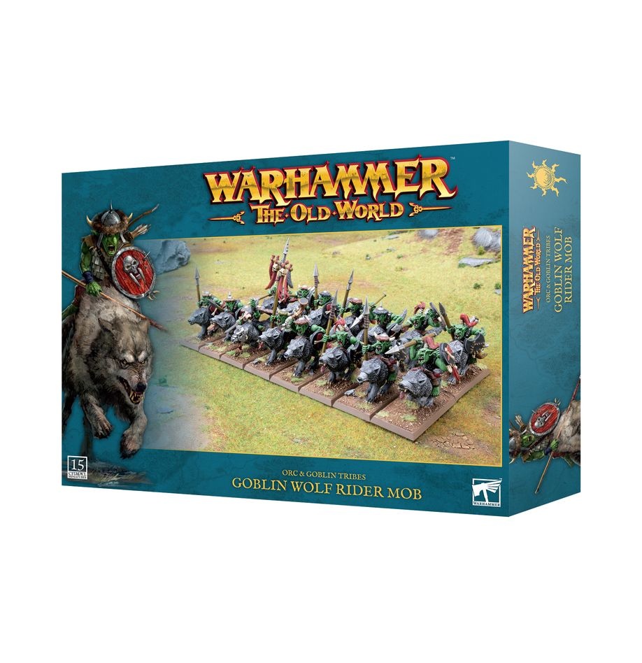 Citadel Miniatures Orc &amp; Goblin Tribes: Goblin Wolf Rider Mob afbeelding