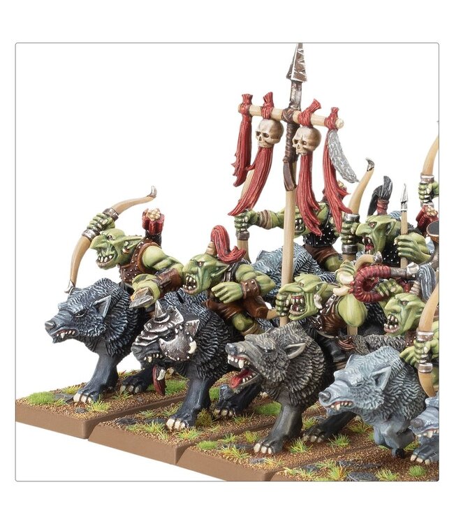 Warhammer The Old World - Orc & Goblin Tribes: Goblin Wolf Rider Mob