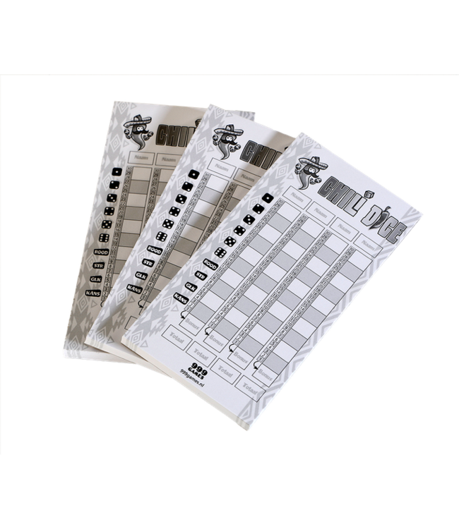 Chili Dice - Extra Scoreblokken (NL) - Accessoires