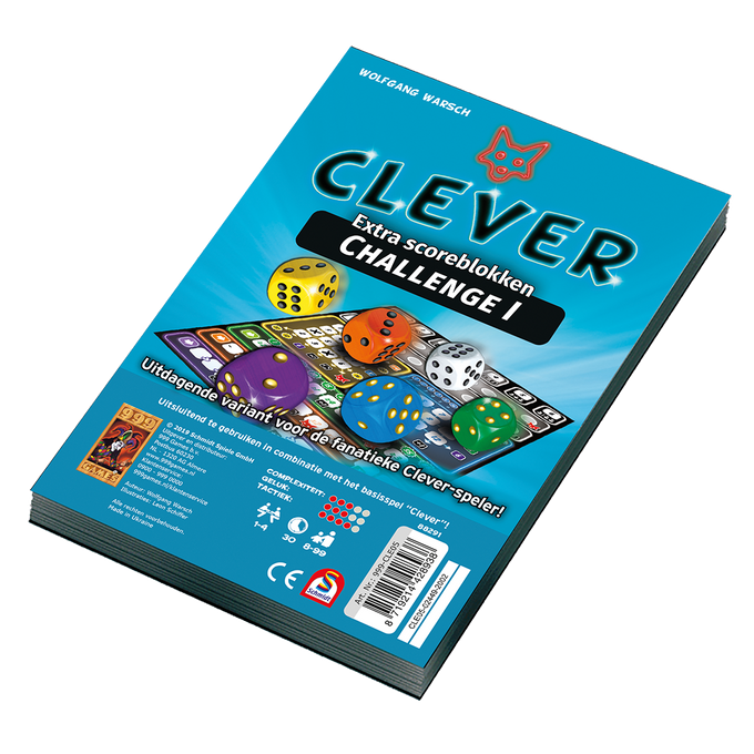 999 Games Clever: Challenge 1 - Extra Scoreblokken (NL)