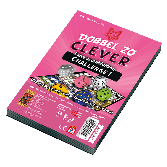 999 Games Dobbel zo Clever: Challenge 1 - Extra Scoreblokken (NL)