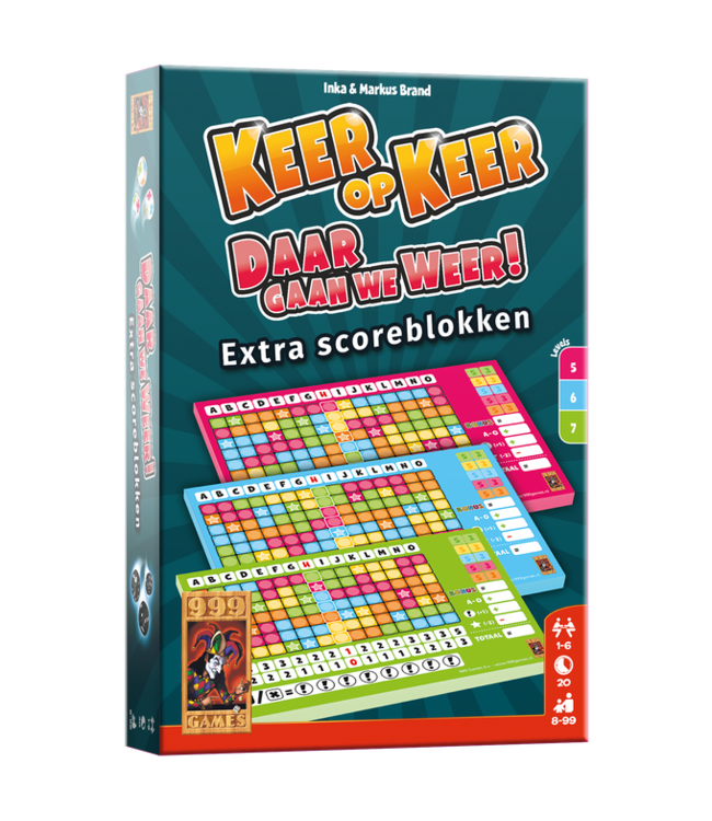 Keer op Keer: Daar Gaan We Weer  Extra Scoreblokken (NL)  - Accessoires