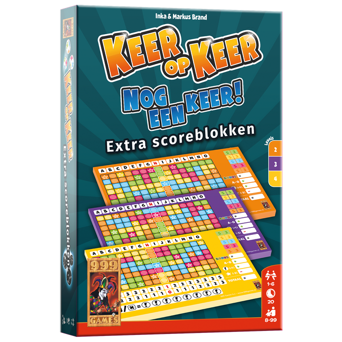 999 Games Keer op Keer: Nog Een Keer - Extra Scoreblokken (NL)