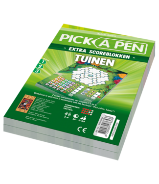 999 Games Pick a Pen: Tuinen - Extra Scoreblokken (NL)