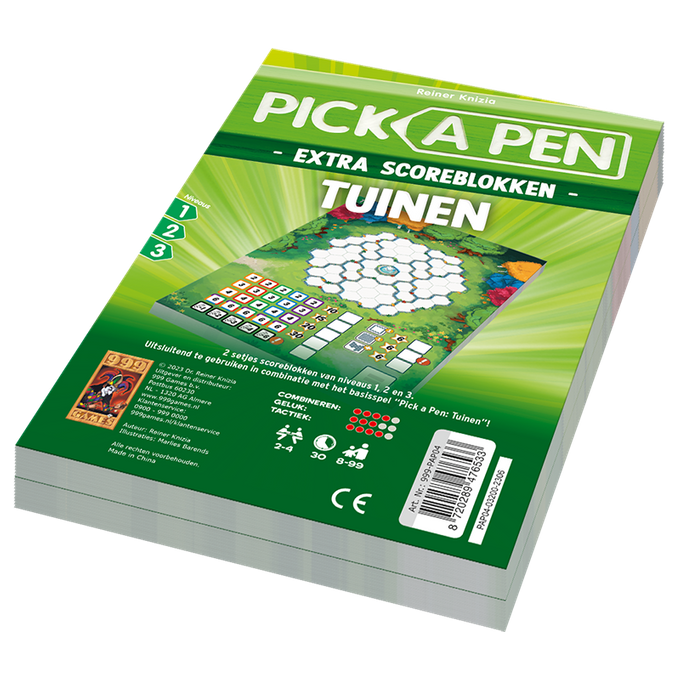 999 Games Pick a Pen: Tuinen - Extra Scoreblokken (NL)