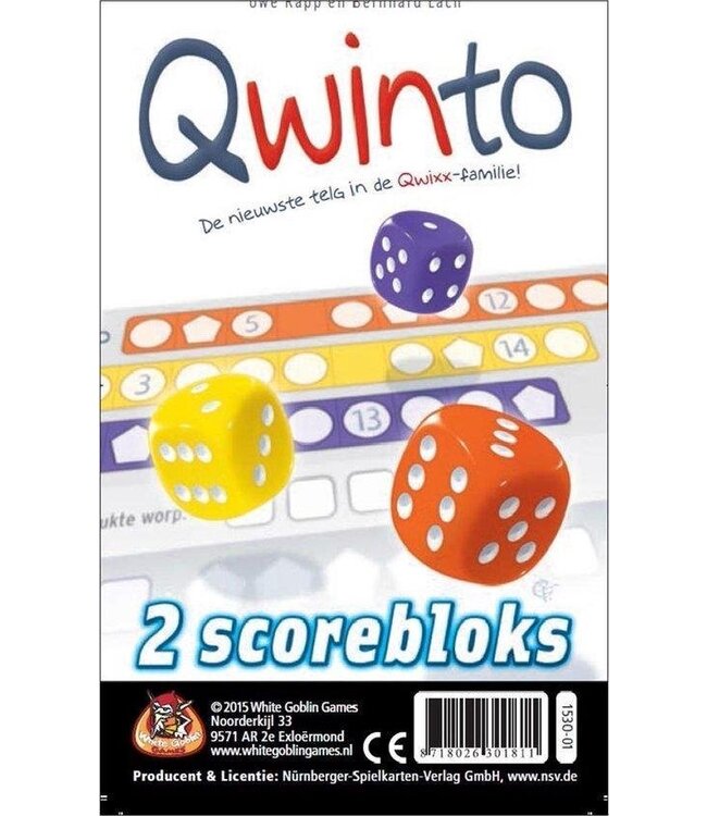 Qwinto - Extra Scoreblokken (NL)  - Zubehör