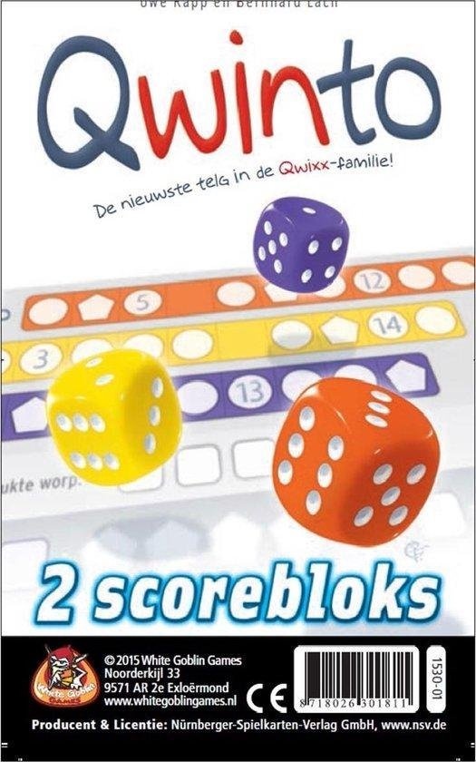 White Goblin Games Qwinto - Extra Scoreblokken (NL)