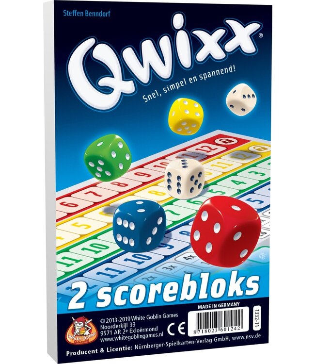 White Goblin Games Qwixx - Extra Scoreblokken (NL)